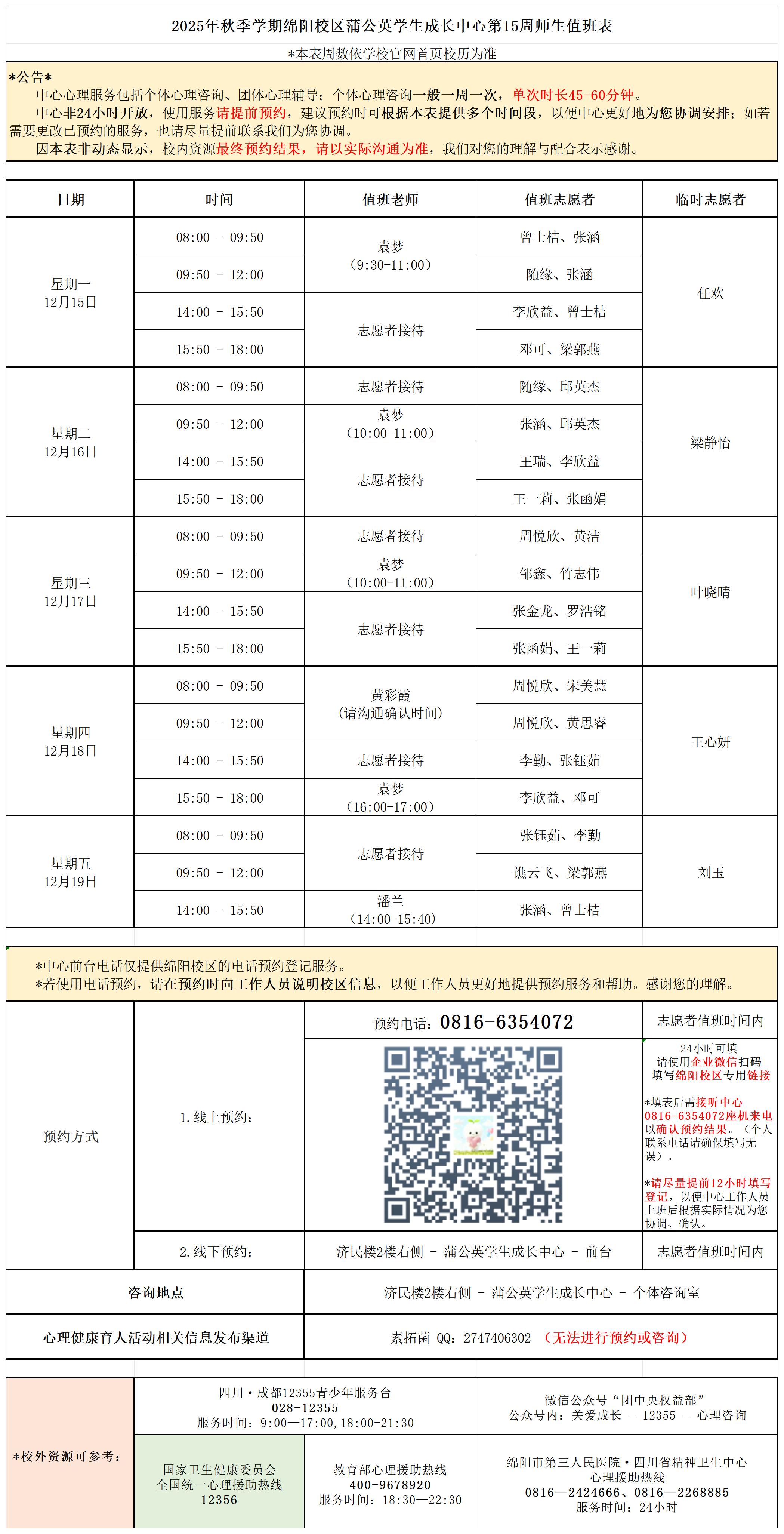 蒲公英学生成长中心2025年秋季学期第15周师生值班表_Sheet1.jpg